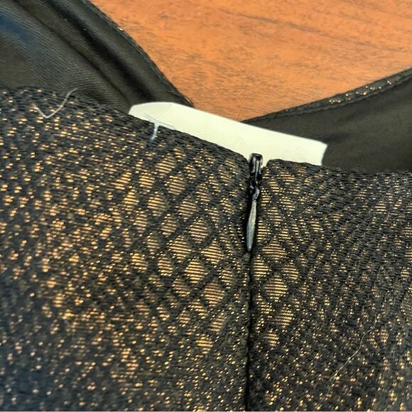 Love...Ady Fit and Flare Dress Black Gold Large - Picture 11 of 16